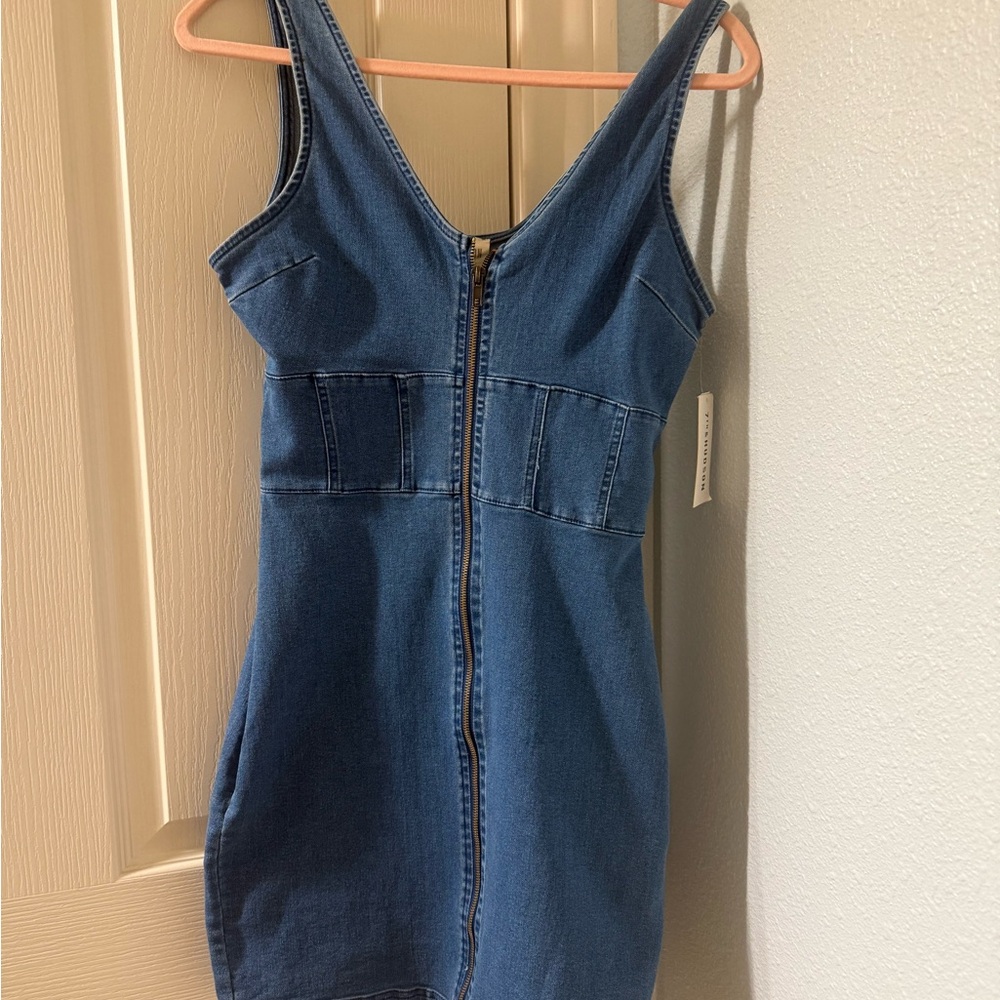 Hudson Jeans Blue Denim Mini Dress